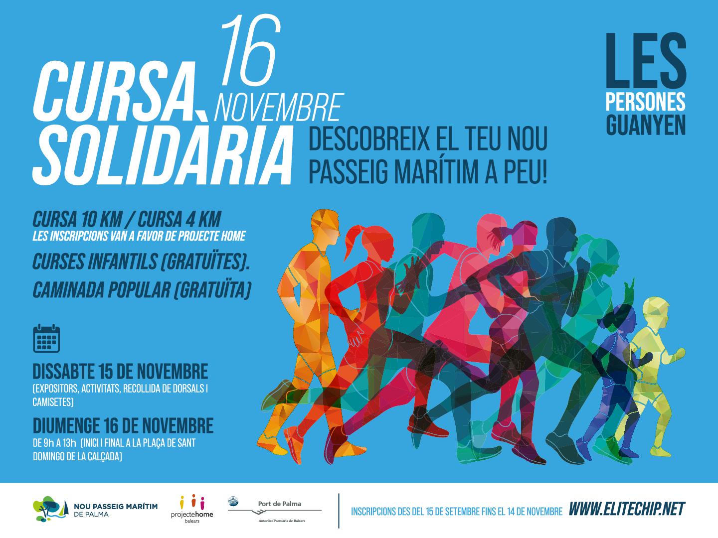 La APB presenta el Nuevo Paseo Marítimo de Palma con la primera Carrera Solidaria de la Autoridad Portuaria de Baleares