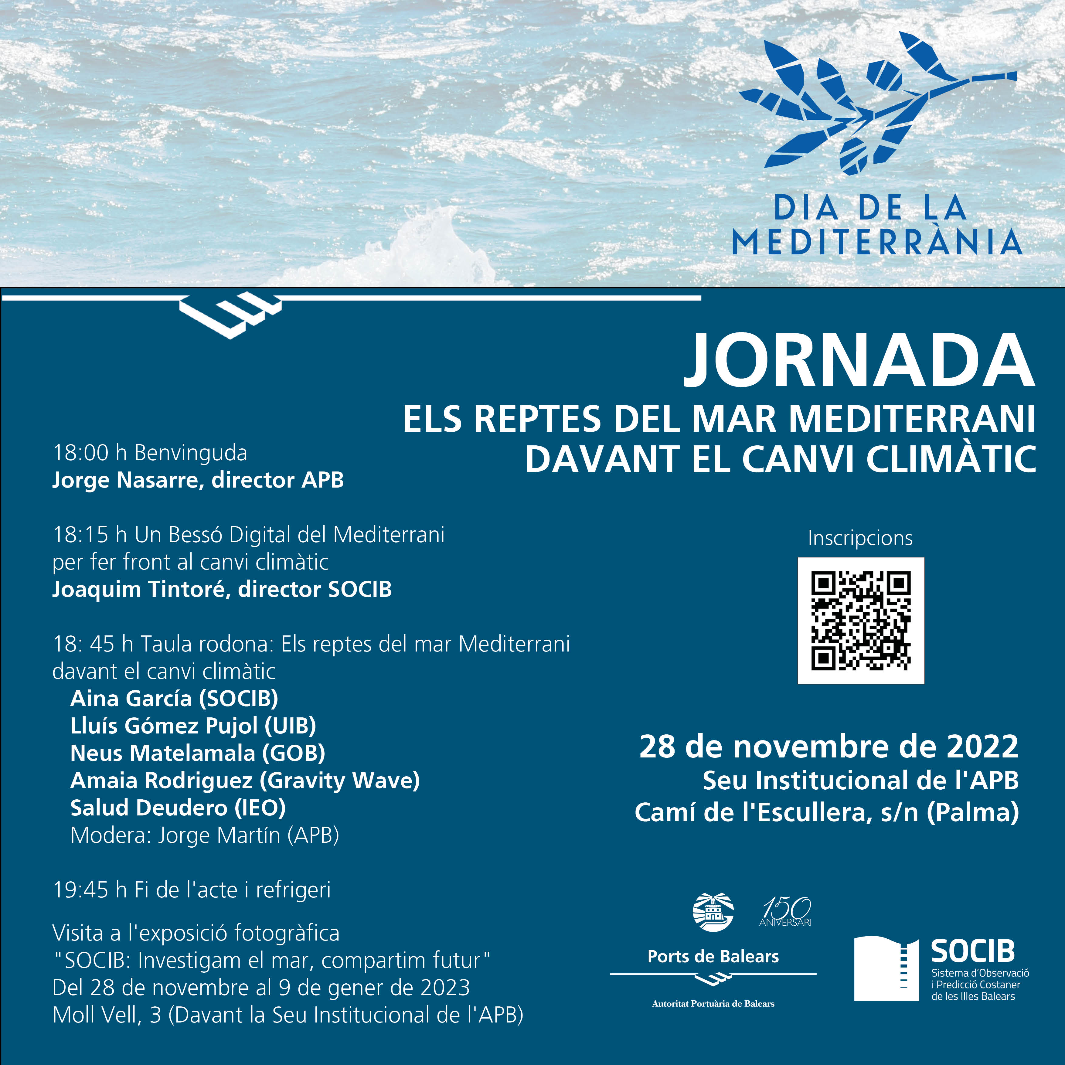 La ICTS SOCIB y la Autoridad Portuaria de Baleares celebran el Día del Mediterráneo con una jornada para hacer frente al cambio climático