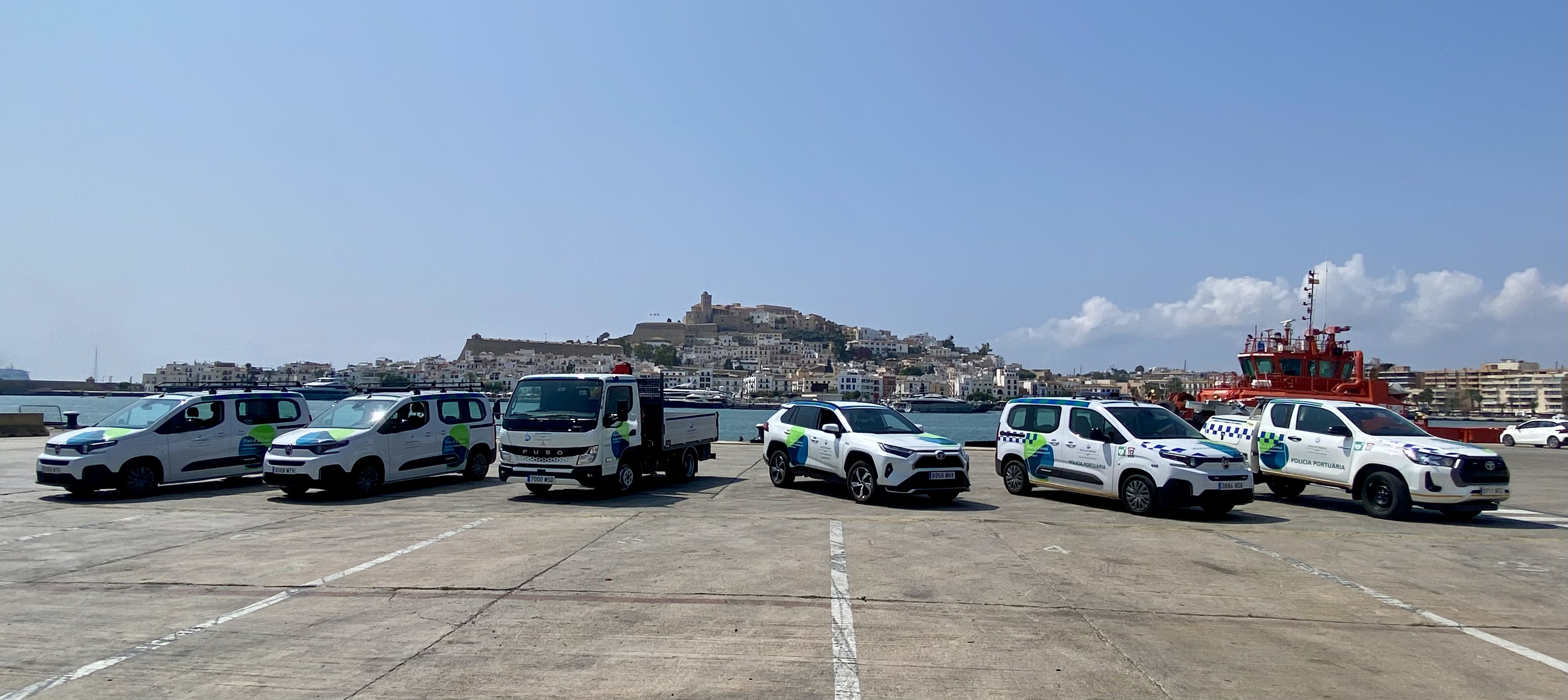 Die APB erwirbt neue Elektrofahrzeuge und erneuert die Fahrzeugflotte der Häfen von Eivissa und La Savina