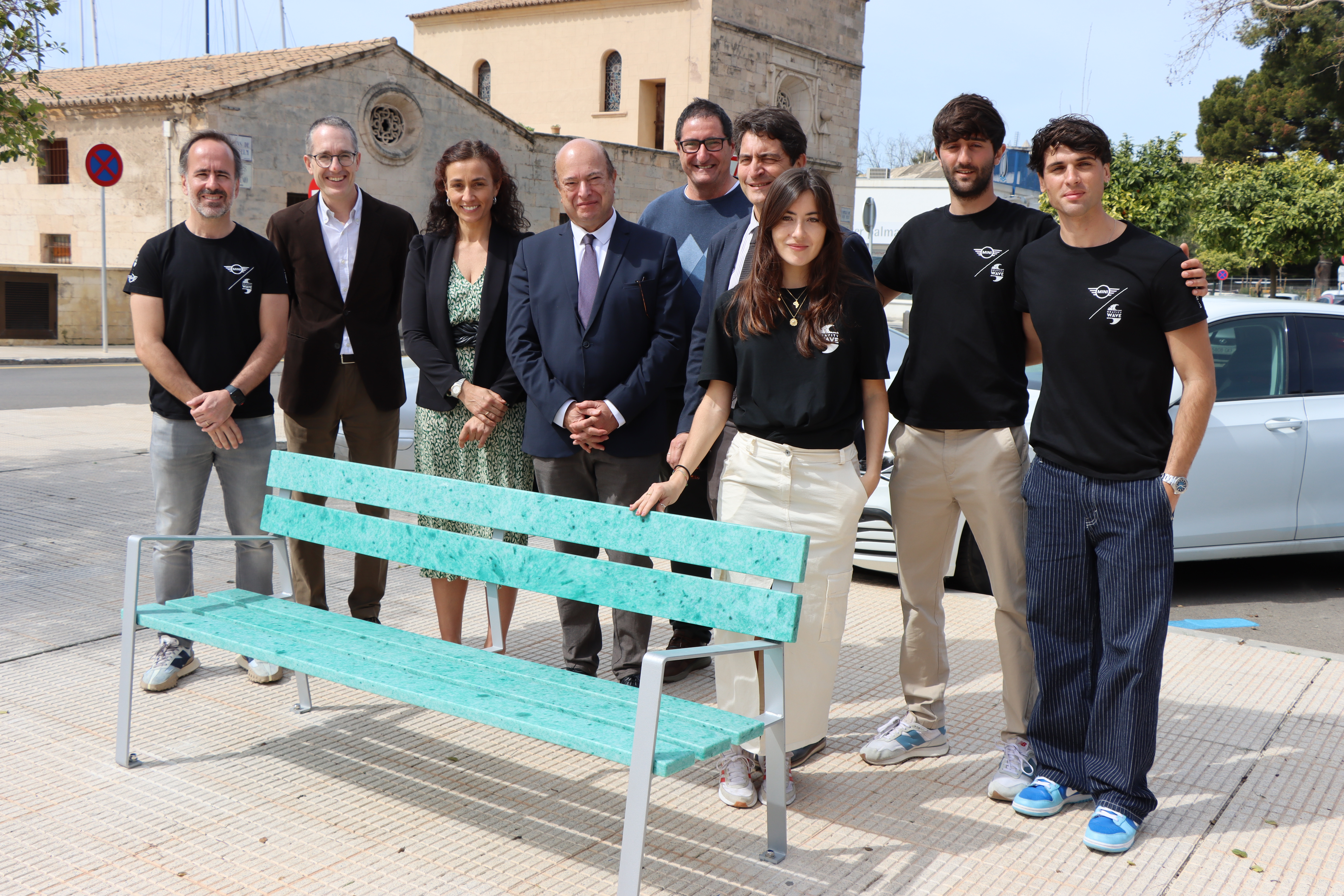 From the sea to the city: Gravity Wave creates street furniture made from recycled fishing nets for Palma harbour