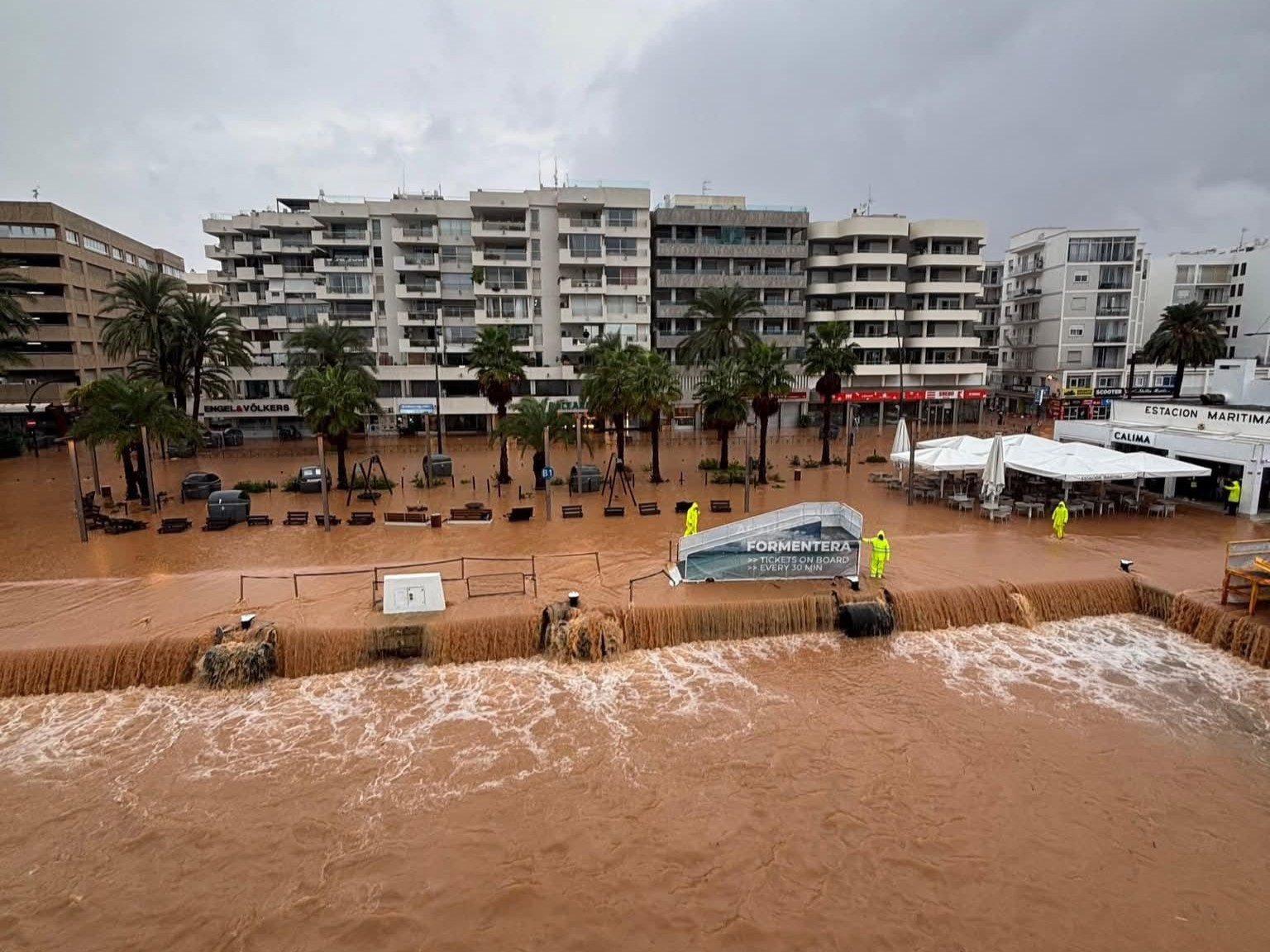 La respuesta inmediata de la APB permite recuperar la normalidad en el puerto de Eivissa tras las lluvias torrenciales