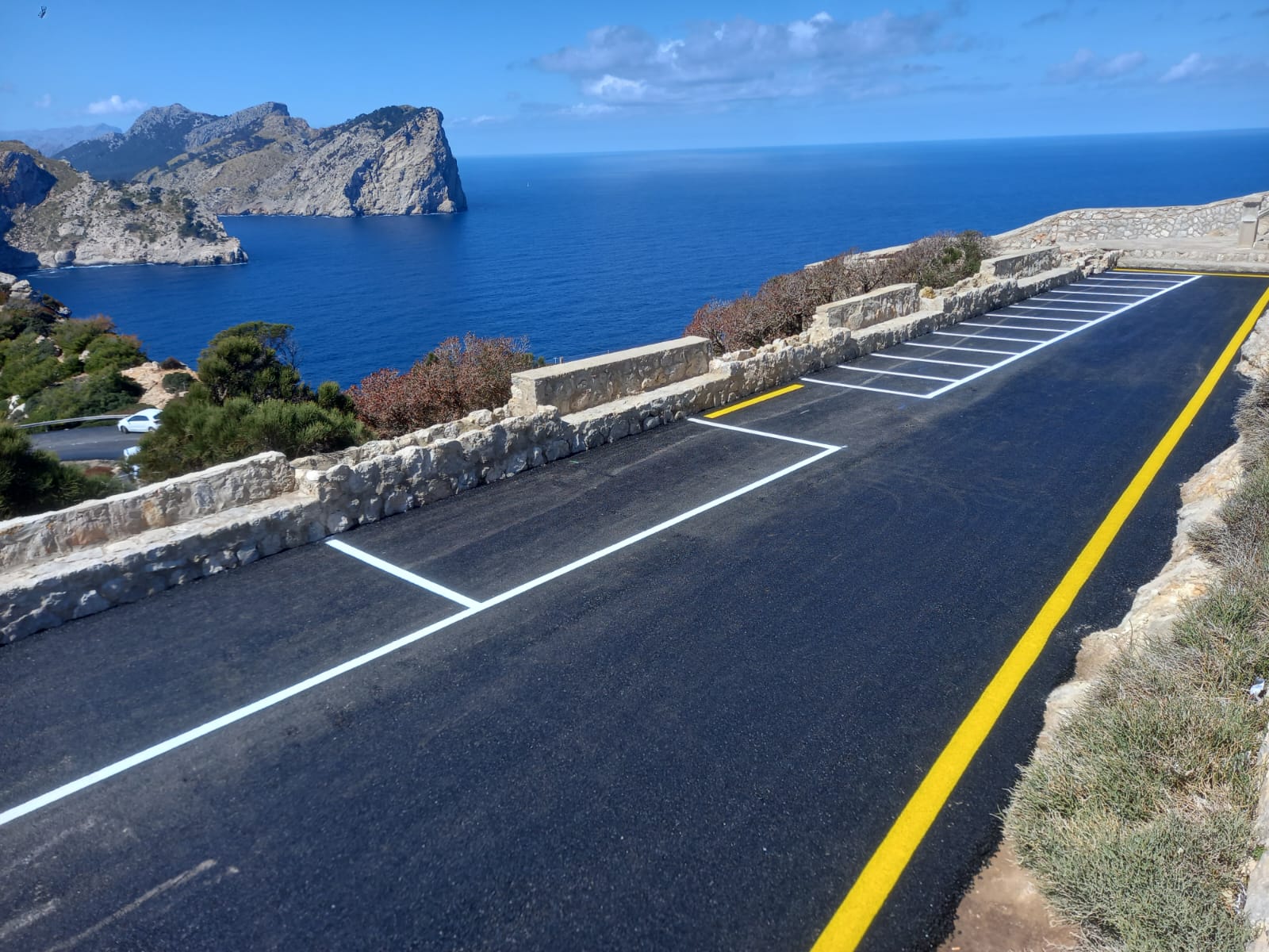 Finalizan las obras de la carretera del faro de Formentor