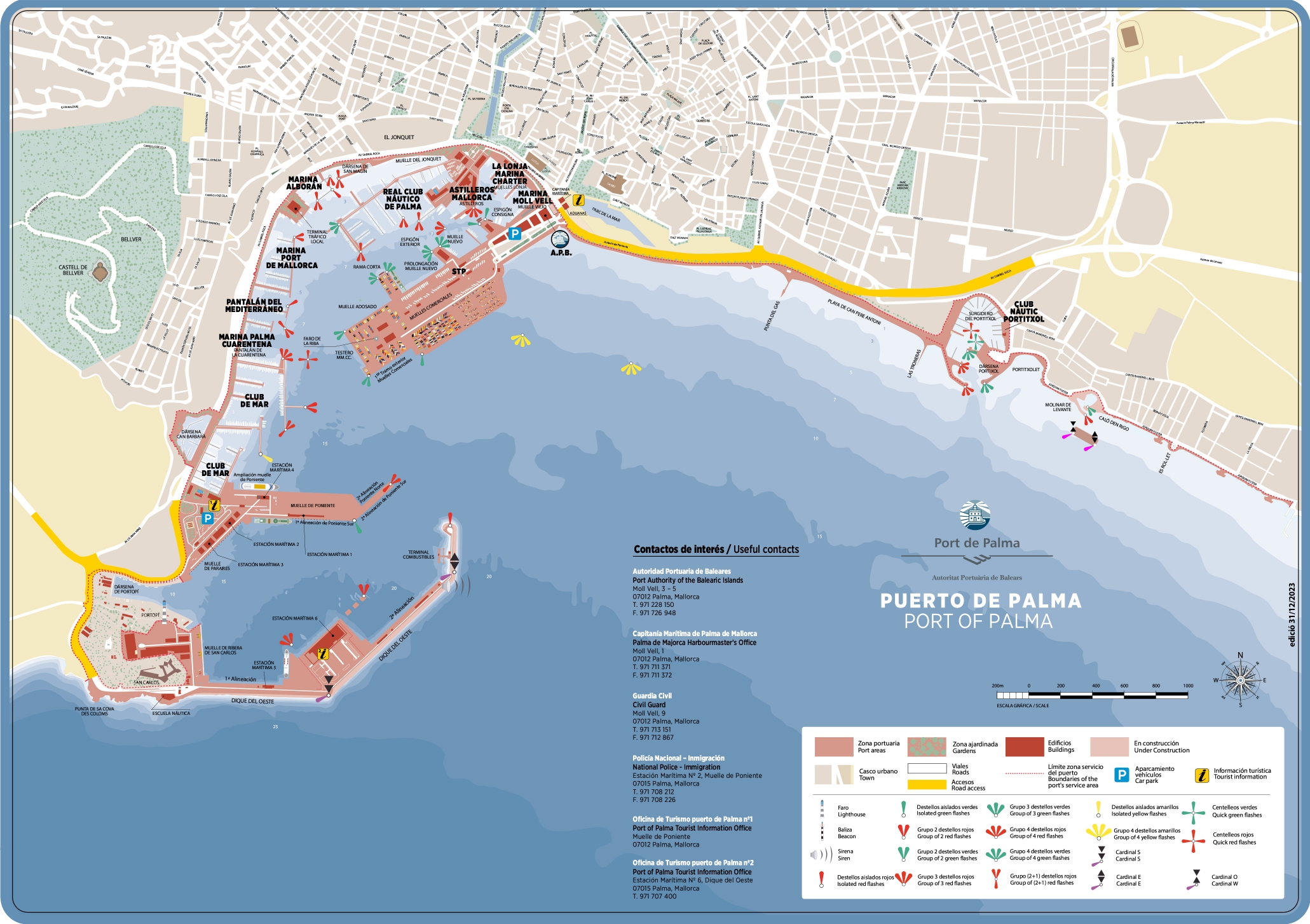 Plano puerto de Palma 2023