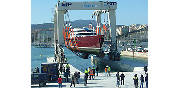 The port of Palma has a new Travel Lift of up to 700 T