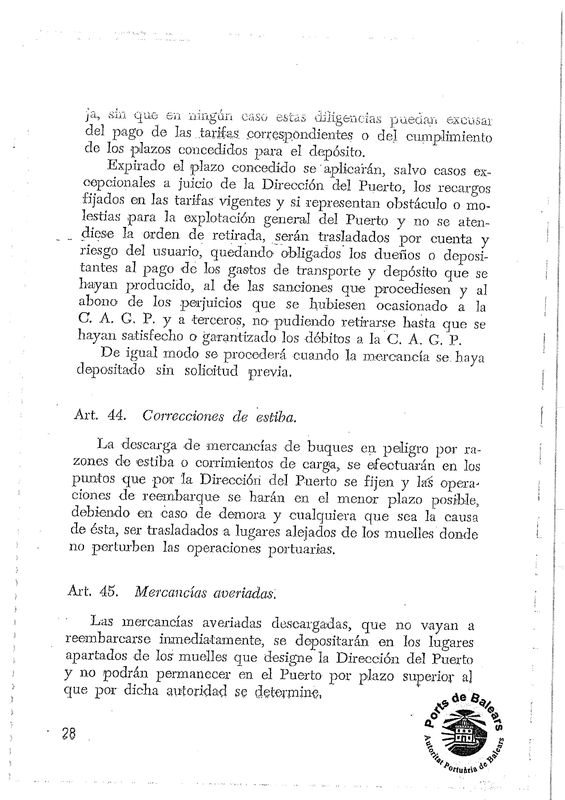 Reglamento De Servicio, Policía Y Régimen De Los Puertos De La CAGP_OM ...